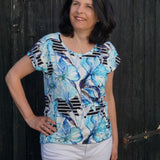 Kim - ein schnell genähtes Kimonoshirt, Schnittmuster in Gr. 34 - 52