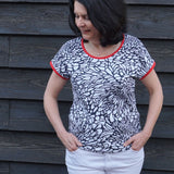 Kim - ein schnell genähtes Kimonoshirt, Schnittmuster in Gr. 34 - 52