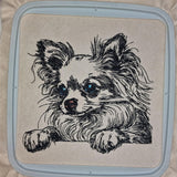 Stickdatei Chihuahua "Kim" - realistisch - FÜR HELLE STOFFE