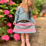 Rock Rosa Schnittmuster 50-170