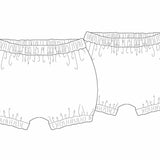 Druckbares Baby Bloomers Schnittmuster – Digitaler Download im PDF-Format – Nähprojekt mit Anleitung – Neugeborenen Mädchen Kleidung – Inklusive Anleitung & Mehrere Größen – Komplettes Foto-Tutorial – Perfektes DIY Baby Shower Geschenk – Handgemachtes Präsent