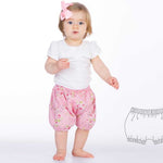 Druckbares Baby Bloomers Schnittmuster – Digitaler Download im PDF-Format – Nähprojekt mit Anleitung – Neugeborenen Mädchen Kleidung – Inklusive Anleitung & Mehrere Größen – Komplettes Foto-Tutorial – Perfektes DIY Baby Shower Geschenk – Handgemachtes Präsent