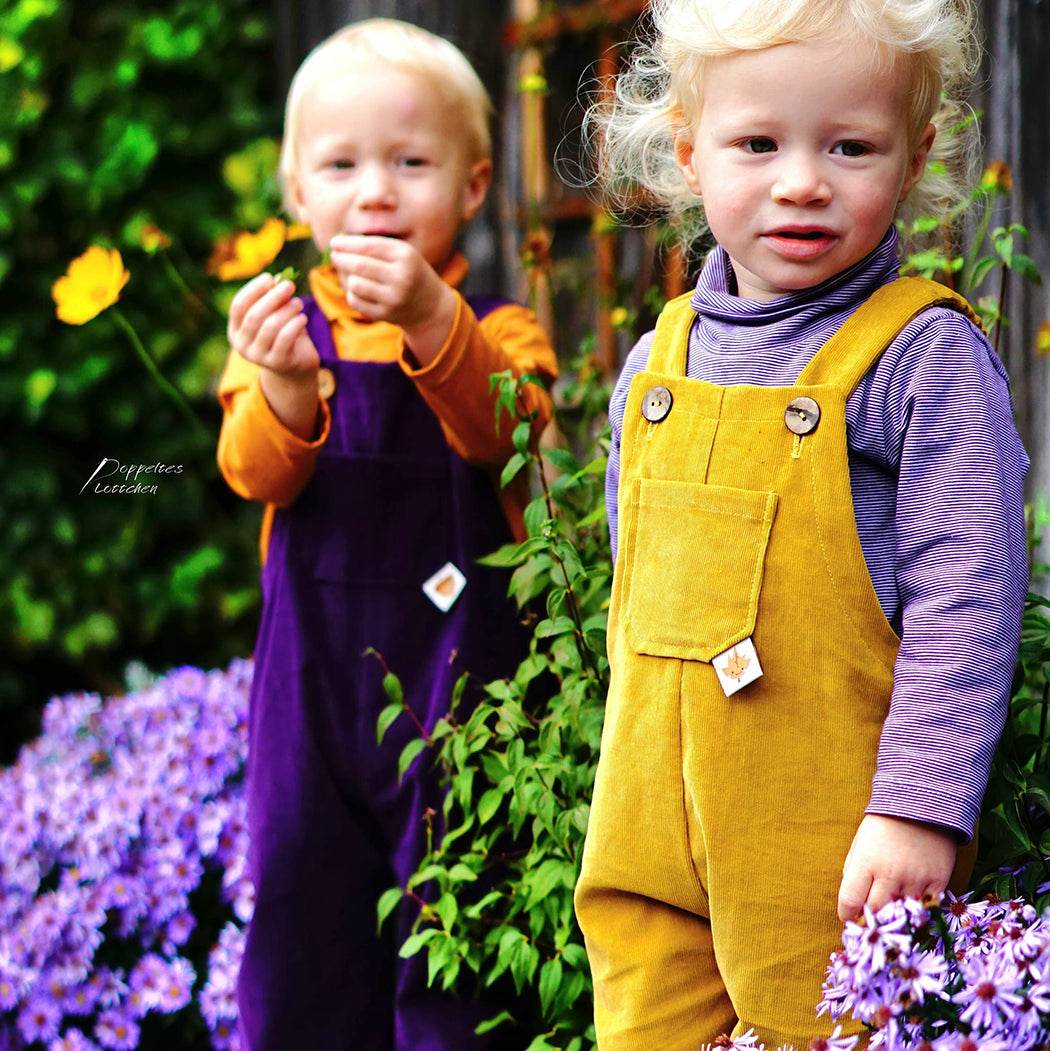 Schnittmuster Mitwachs-Kinderlatzhose & Latzshorts | Gr. 86 - 128 - Sewando