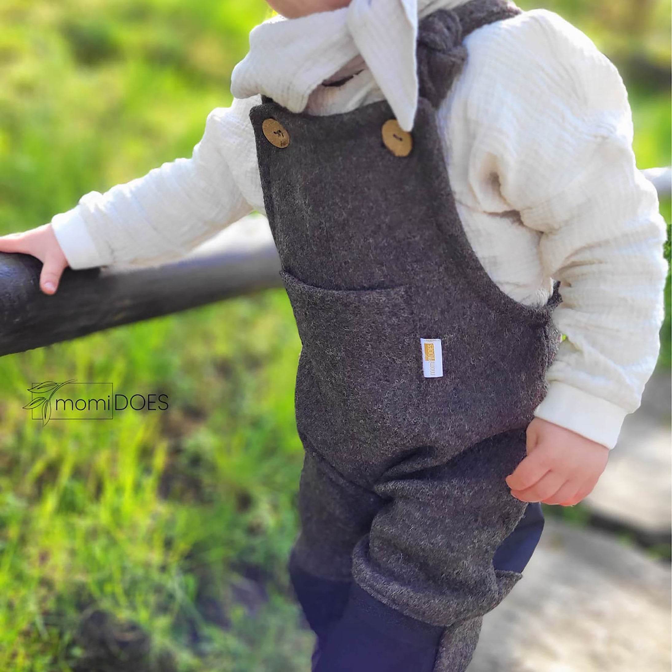 Schnittmuster Mitwachs-Kinderlatzhose & Latzshorts | Gr. 86 - 128 - Sewando