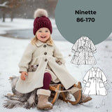 Schnittmuster Kindermantel Ninette Gr. 86-170