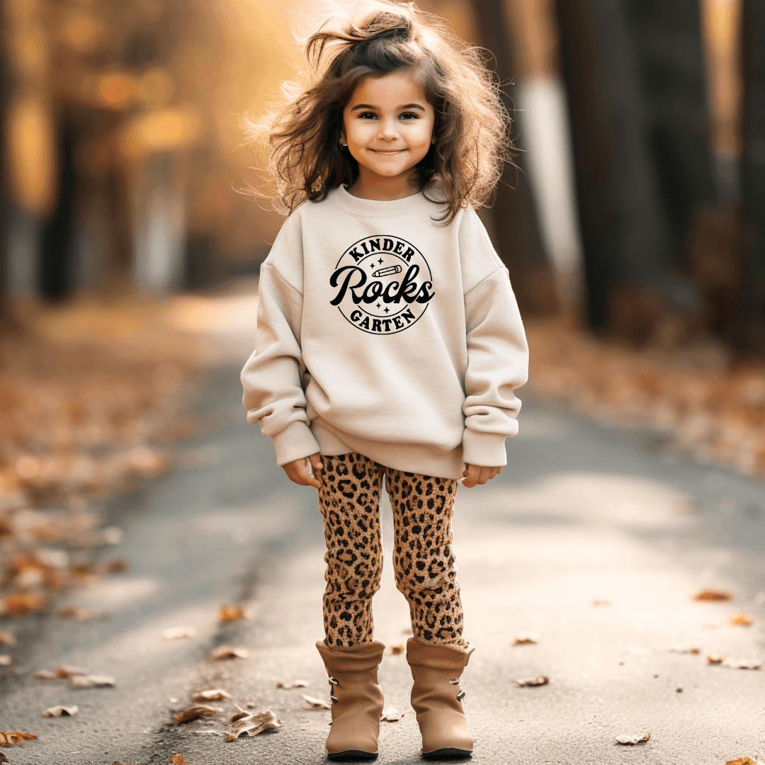 Plotterdatei „Kindergarten Rocks“ – Rundes Emblem PNG SVG EPS DFX PDF - Sewando