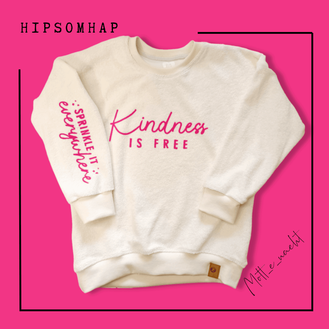 Plotterdatei „Kindness is free – sprinkle it everywhere“ | Ärmel-Design SVG & PNG - Sewando