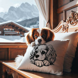 Stickdatei Cavalier King Charles Cavalier Spaniel "Lotte" - realistisch - FÜR HELLE STOFFE