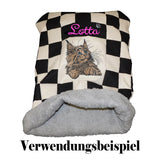 Stickdatei Applikation Maine Coon Katze "Kiss" - realistisch - FÜR HELLE & DUNKLE STOFFE