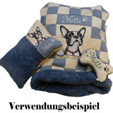 Stickdatei Applikation Boston Terrier "Kylo" - realistisch - FÜR HELLE UND DUNKLE STOFFE