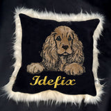 Stickdatei Applikation Cocker Spaniel "Merle"- realistisch - FÜR HELLE & DUNKLE STOFFE
