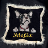 Stickdatei Applikation Boston Terrier "Kylo" - realistisch - FÜR HELLE UND DUNKLE STOFFE