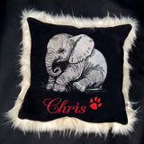 Stickdatei Applikation Elefant "Cleo" - realistisch - FÜR HELLE & DUNKLE STOFFE