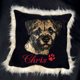 Stickdatei Applikation Border Terrier "Jacke" - realistisch - FÜR HELLE & DUNKLE STOFFE
