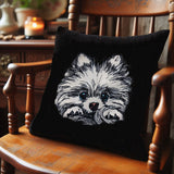 Stickdatei Applikation Pomeranian "Lou" - realistisch - FÜR HELLE & DUNKLE STOFFE