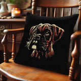 Stickdatei Boxer Welpe "Monroe" - realistisch - FÜR DUNKLE STOFFE
