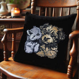 Stickdatei Applikation Yorkshire Terrier & Katze "Becca & Elfie"- FÜR HELLE & DUNKLE STOFFE