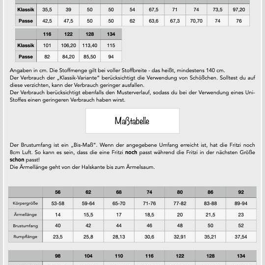 Cardigan, KK FRITZI, Schnittmuster & Nähanleitung, Gr. 56 - 134 - Sewando