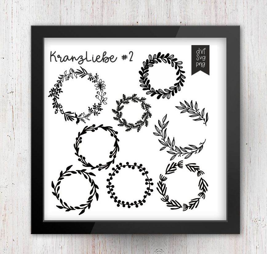 Plotterdatei Kranzliebe #2 //Winteredition - Sewando