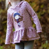 Kleid Jane – Schnittmuster für Kinderkleid & Tunika mit Kapuze Gr. 86-146 - Sewando