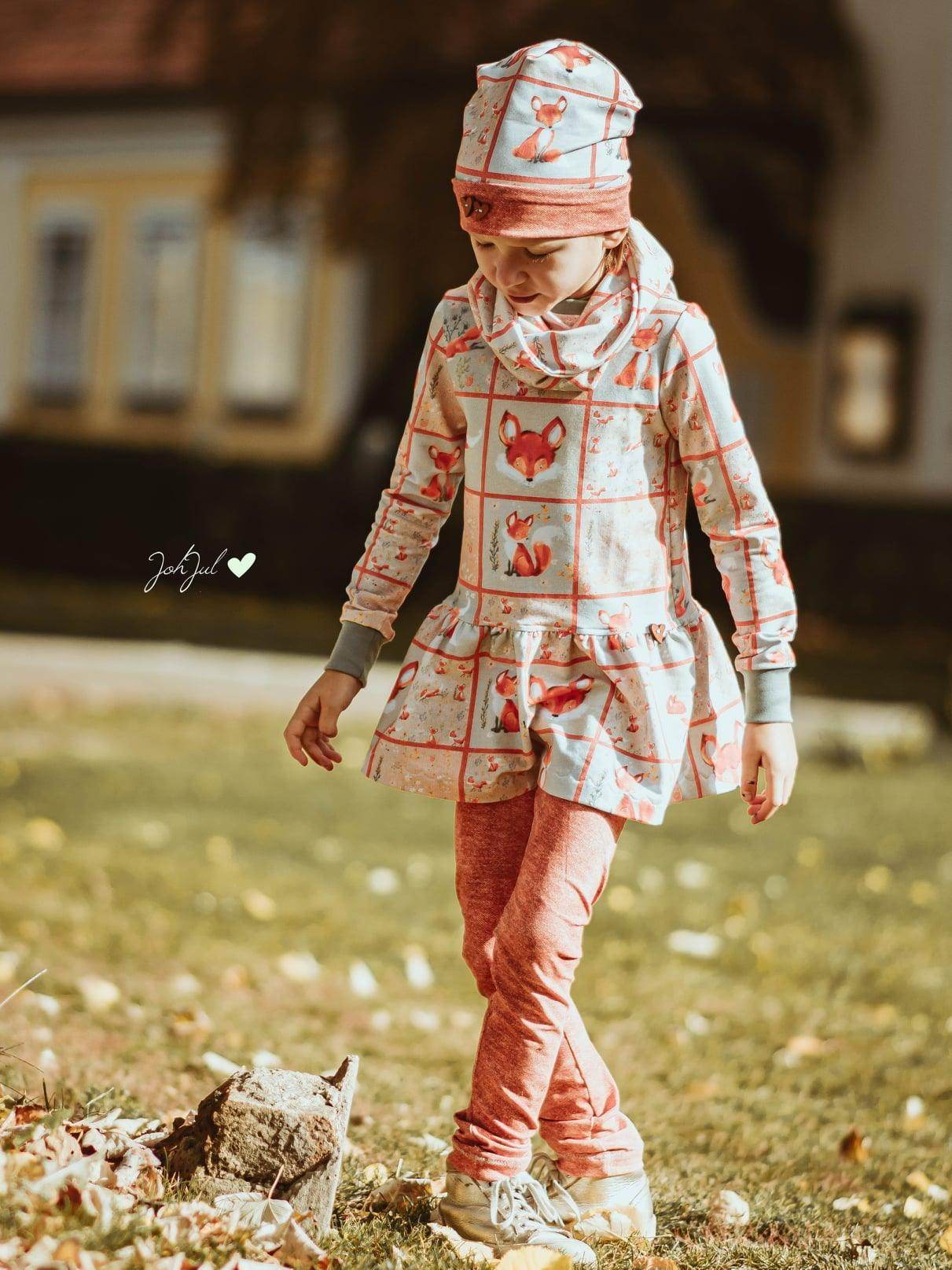 Kleid Jane – Schnittmuster für Kinderkleid & Tunika mit Kapuze Gr. 86-146 - Sewando
