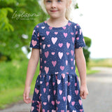 Kleid Jane – Schnittmuster für Kinderkleid & Tunika mit Kapuze Gr. 86-146 - Sewando