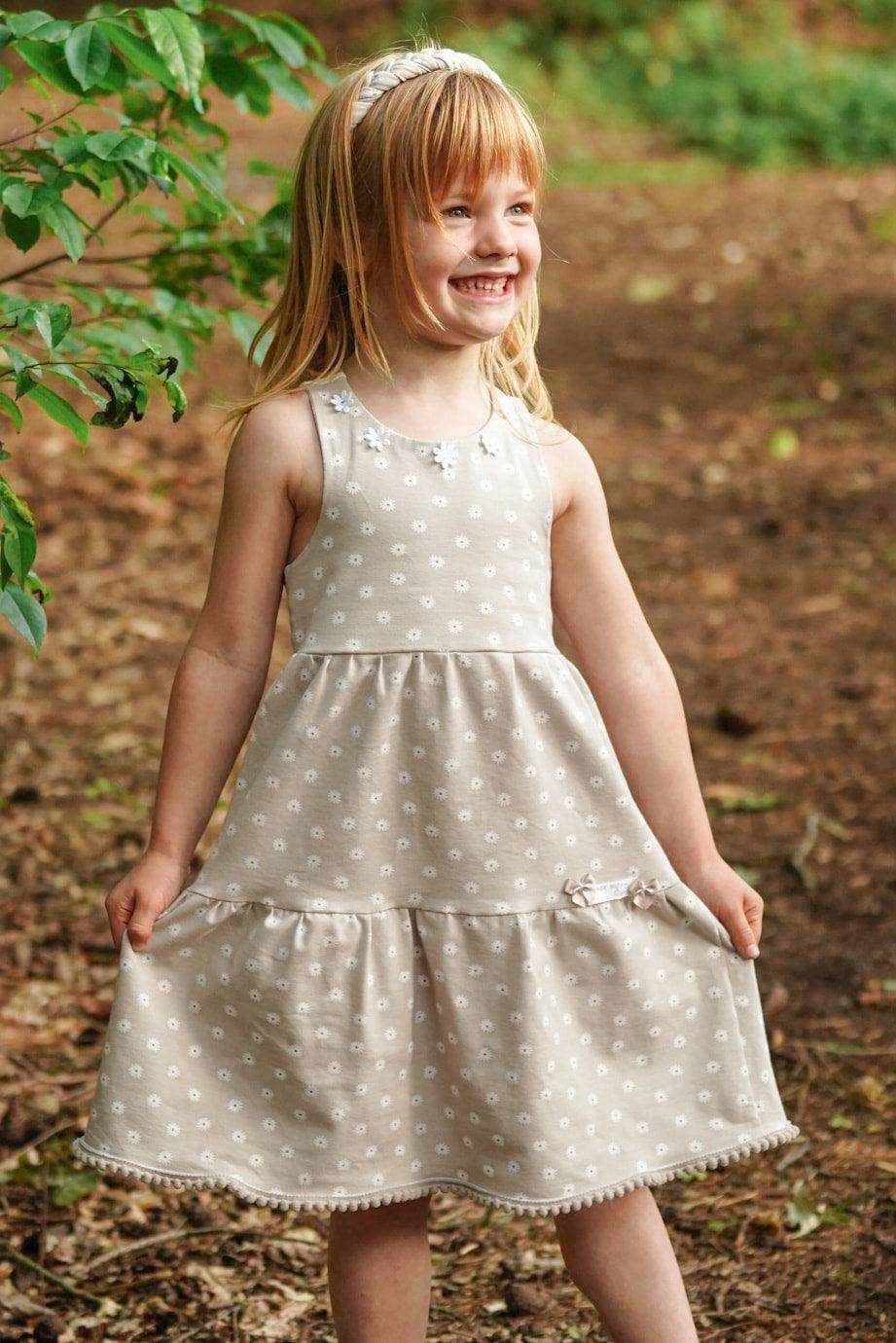Stufenkleid Sharon – Schnittmuster für Sommerkleid & Top mit Raffung Gr. 74-164 - Sewando