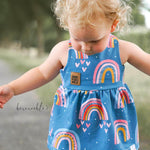 Stufenkleid Sharon – Schnittmuster für Sommerkleid & Top mit Raffung Gr. 74-164 - Sewando