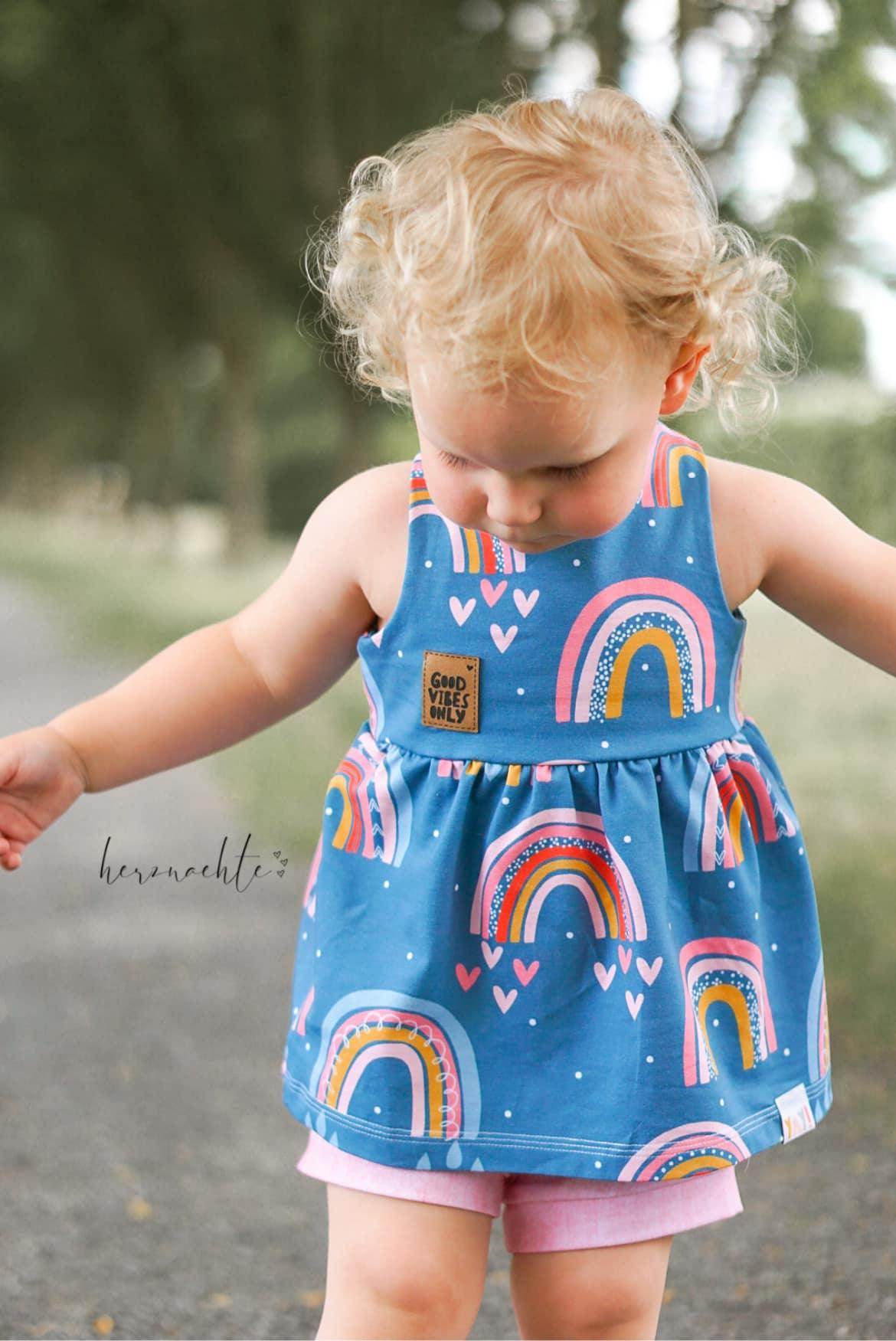 Stufenkleid Sharon – Schnittmuster für Sommerkleid & Top mit Raffung Gr. 74-164 - Sewando