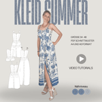 Schnittmuster Kleid SUMMER – mit Knopfleiste & Taschen | Gr. 34–48 (PDF) - Sewando