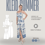 Schnittmuster Kleid SUMMER – mit Knopfleiste & Taschen | Gr. 34–48 (PDF) - Sewando