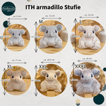 Stickdatei armadillo Stuffie Set 6 Größen, ITH Stickdatei Gürteltier - Sewando