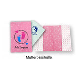 Stickdatei ITH Mutterpasshülle Kleine Füsse, Rahmen 20 cm x 30 cm, Mama, Schwanger, Baby, Hülle, Umschlag, Buchhülle - Sewando