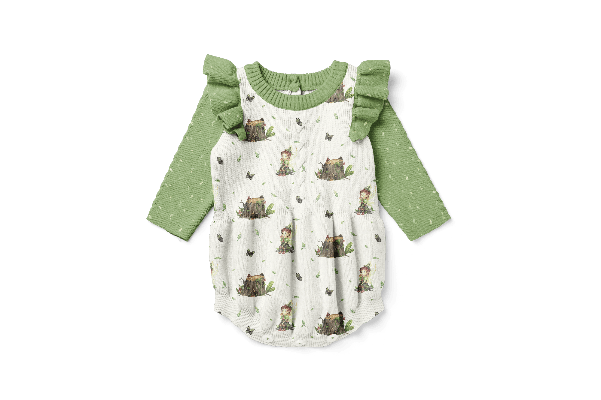 Stoffdesign nahtloses Muster Waldmutzel Kürbismädchen/ Hexe - Sewando