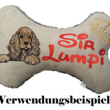 Stickdatei Applikation Cocker Spaniel "Merle"- realistisch - FÜR HELLE & DUNKLE STOFFE
