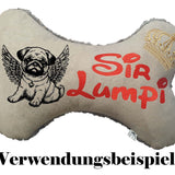 Stickdatei Mops Engel "Darius" - realistisch - FÜR HELLE STOFFE