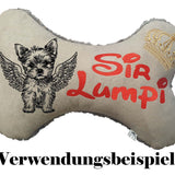 Stickdatei Yorkshire Terrier Engel "Julia" - realistisch - FÜR HELLE STOFFE