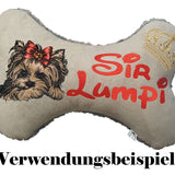 Stickdatei Applikation Yorkshire Terrier "Lisa" - realistisch - FÜR HELLE & DUNKLE STOFFE