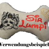 Stickdatei Yorkshire Terrier "Lisa" - realistisch - FÜR HELLE STOFFE