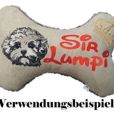 Stickdatei Applikation Maltipoo "Maxim" - realistisch - FÜR HELLE & DUNKLE STOFFE