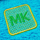 Stickdatei Set XXL Handtuchlabels Knockdown Stitch Hintergründe für Handtücher - Sewando