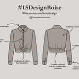 Bluse Wickeloptik - Boise - Schnittmuster - Gr. 32-48 - Sewando