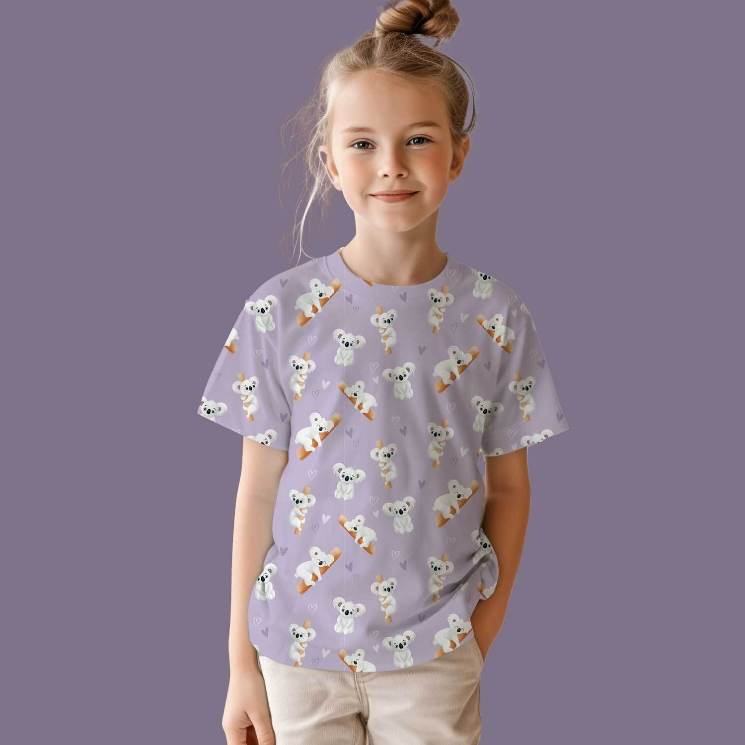 Stoffdesign - G'Day Mate Australien - Koala flieder - nicht exkusiv - Sewando