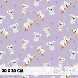 Stoffdesign - G'Day Mate Australien - Koala flieder - nicht exkusiv - Sewando