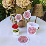 Stickdatei Sommerliebe Mosaik XXL Set 2692/10 Lichtbeutel, Untersetzer, Lichterkette und Blumenstecker