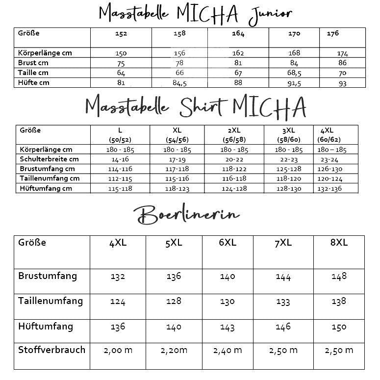 T-Shirt MICHA Kids & Herren Schnittmuster+Nähanleitung Gr. 152 - 8XL | BU 75 - 148 cm : - Sewando