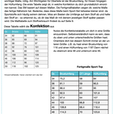 Sport-SET Gr. 34-50 mit Bustier, Top, Hose in 5 Längen