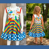 Schnittmuster *Little Sweet Heart Dress* #Herzkleid #Drehkleid #Herz-Rücken Gr. 74-176