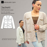 Jackett Blazer Schnittmuster PDF Damen Gr. 34–50  Nähstudio Lipin