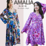 Schnittmuster Kleid „Amalia" als Ebook Gr. 34 - 46  von Graustufen-Stoffe